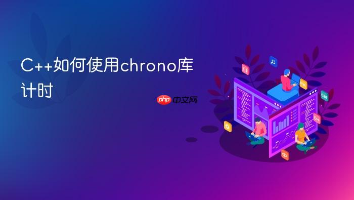 c++如何使用chrono库计时