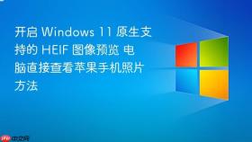 开启 windows 11 原生支持的 heif 图像预览 电脑直接查看苹果手机照片方法