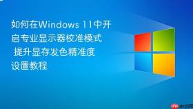 如何在windows 11中开启专业显示器校准模式 提升显存发色精准度设置教程
