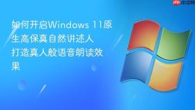 如何开启windows 11原生高保真自然讲述人 打造真人般语音朗读效果