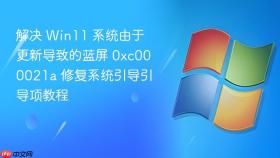 解决 Win11 系统由于更新导致的蓝屏 0xc000021a 修复系统引导引导项教程