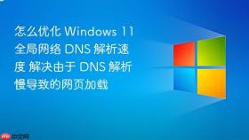 怎么优化 windows 11 全局网络 dns 解析速度 解决由于 dns 解析慢导致的网页加载