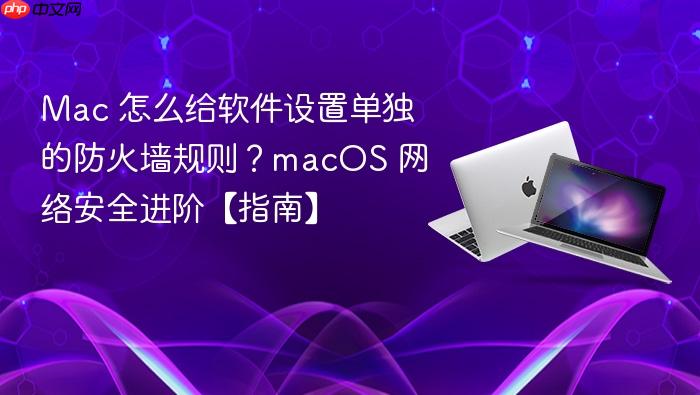 mac 怎么给软件设置单独的防火墙规则?macos 网络安全进阶【指南】