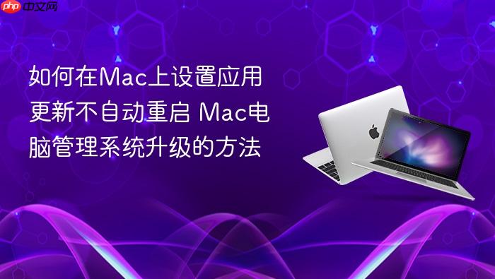 如何在mac上设置应用更新不自动重启 mac电脑管理系统升级的方法
