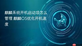 麒麟系统开机启动项怎么管理 麒麟os优化开机速度
