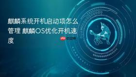 麒麟系统开机启动项怎么管理 麒麟OS优化开机速度