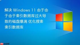 解决 Windows 11 由于由于由于索引数据库过大导致的磁盘爆满 优化搜索索引数据库