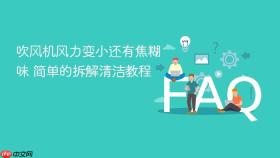 吹风机风力变小还有焦糊味 简单的拆解清洁教程