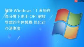 解决 windows 11 系统在高分屏下由于 dpi 缩放导致的字体模糊 优化对齐清晰度