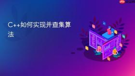 c++如何实现并查集算法