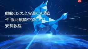 麒麟OS怎么安装CAD软件 银河麒麟中望CAD安装教程