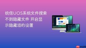 统信uos系统文件搜索不到隐藏文件 开启显示隐藏项的设置