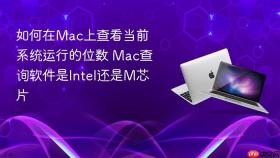 如何在mac上查看当前系统运行的位数 mac查询软件是intel还是m芯片