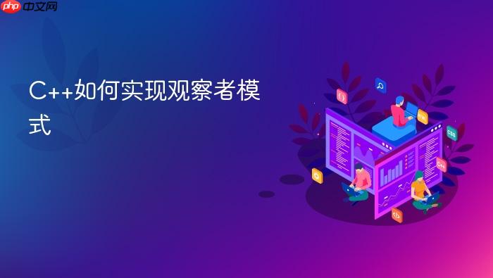 c++如何实现观察者模式