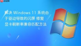 解决 windows 11 系统由于驱动导致的闪屏 修复显卡刷新率兼容匹配方法