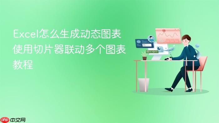 excel怎么生成动态图表 使用切片器联动多个图表教程