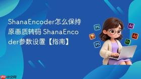 shanaencoder怎么保持原画质转码 shanaencoder参数设置【指南】
