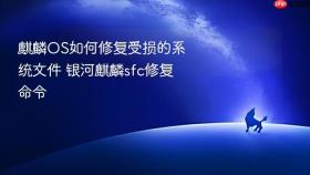 麒麟OS如何修复受损的系统文件 银河麒麟sfc修复命令