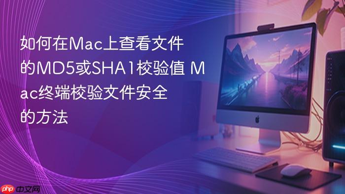 如何在mac上查看文件的md5或sha1校验值 mac终端校验文件安全的方法