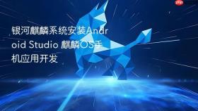 银河麒麟系统安装Android Studio 麒麟OS手机应用开发