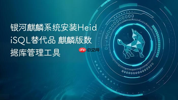 银河麒麟系统安装heidisql替代品 麒麟版数据库管理工具