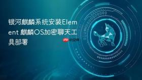 银河麒麟系统安装Element 麒麟OS加密聊天工具部署