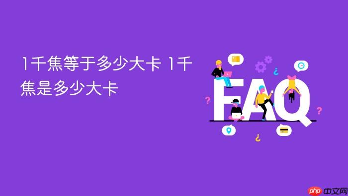1千焦等于多少大卡 1千焦是多少大卡