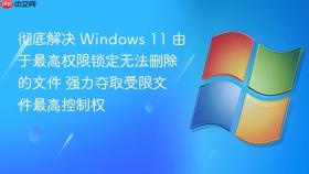 彻底解决 windows 11 由于最高权限锁定无法删除的文件 强力夺取受限文件最高控制权