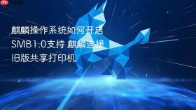 麒麟操作系统如何开启SMB1.0支持 麒麟连接旧版共享打印机