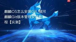 麒麟OS怎么安装Git_银河麒麟Git版本管理安装教程【实测】
