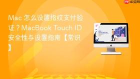 Mac 怎么设置指纹支付验证？MacBook Touch ID 安全性与设置指南【常识】