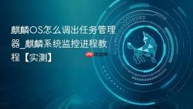 麒麟OS怎么调出任务管理器_麒麟系统监控进程教程【实测】