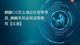 麒麟os怎么调出任务管理器_麒麟系统监控进程教程【实测】