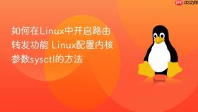 如何在Linux中开启路由转发功能 Linux配置内核参数sysctl的方法