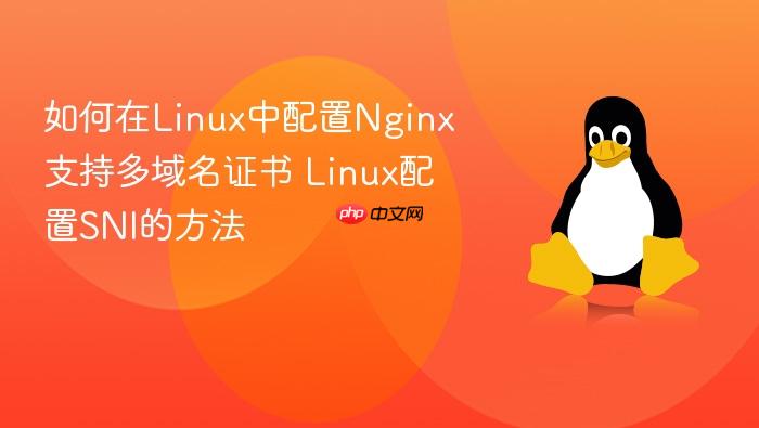如何在linux中配置nginx支持多域名证书 linux配置sni的方法