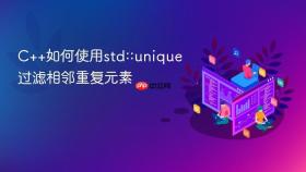 C++如何使用std::unique过滤相邻重复元素