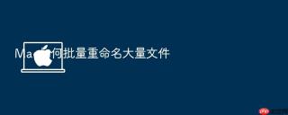 mac如何批量重命名大量文件