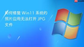 如何修复 win11 系统的照片应用无法打开 jpg 文件