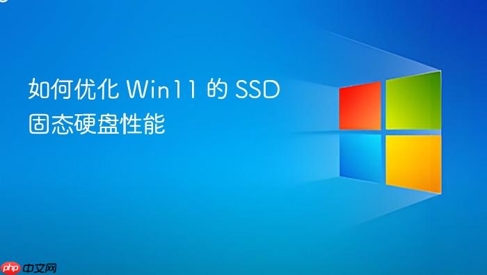 如何优化 win11 的 ssd 固态硬盘性能