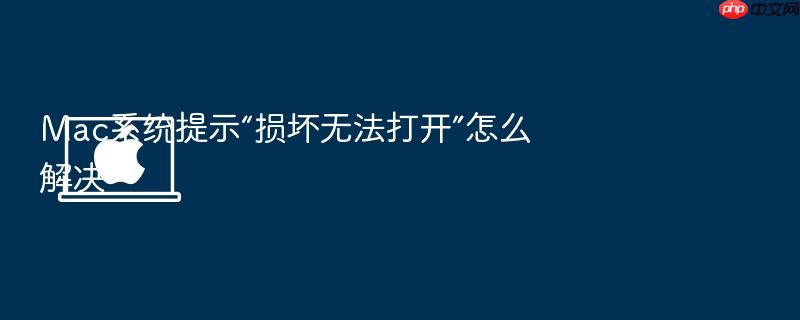 mac系统提示“损坏无法打开”怎么解决