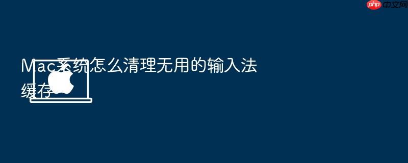 mac系统怎么清理无用的输入法缓存