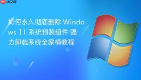 如何永久彻底删除 windows 11 系统预装组件 强力卸载系统全家桶教程