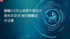麒麟OS怎么查看外接显示器色彩空间 银河麒麟显示设置