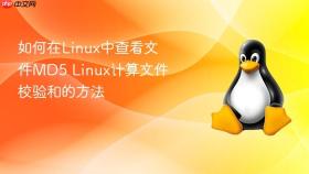 如何在Linux中查看文件MD5 Linux计算文件校验和的方法