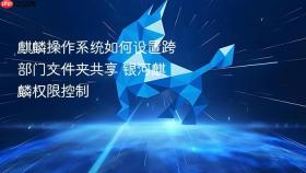 麒麟操作系统如何设置跨部门文件夹共享 银河麒麟权限控制