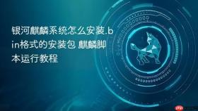 银河麒麟系统怎么安装.bin格式的安装包 麒麟脚本运行教程