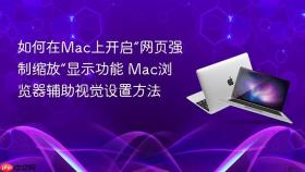 如何在Mac上开启“网页强制缩放”显示功能 Mac浏览器辅助视觉设置方法