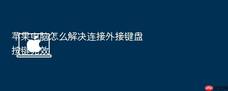 苹果电脑怎么解决连接外接键盘按键无效