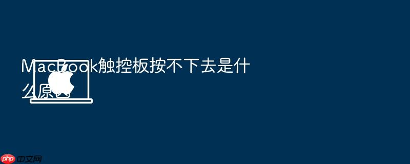 macbook触控板按不下去是什么原因