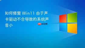 如何修复 win11 由于声卡驱动不合导致的系统声音小